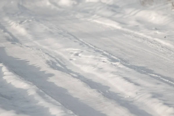 Autosalon Sněhu Zimní Příroda — Stock fotografie