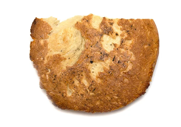 Kulatý Chléb Černém Pozadí — Stock fotografie
