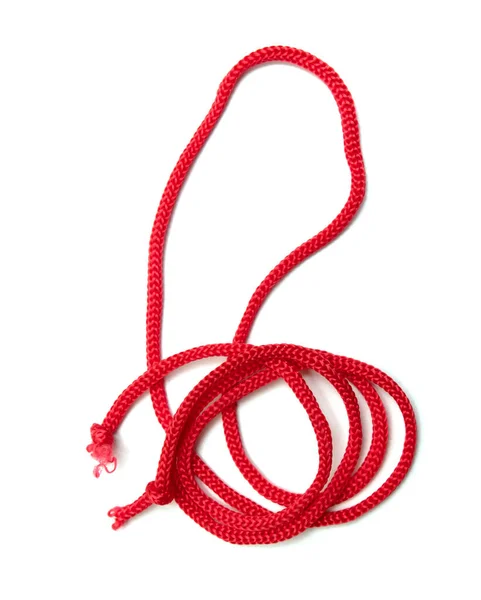 Red Rope Isolated White Background Royalty Free Stock Photos