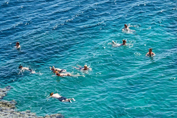 Sharm Sheikh Egypt Února 2020 Masivní Letní Dovolená Moře Slunečný — Stock fotografie