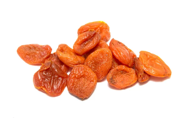 Dried Apricots Isolated White Background — Stock Photo, Image
