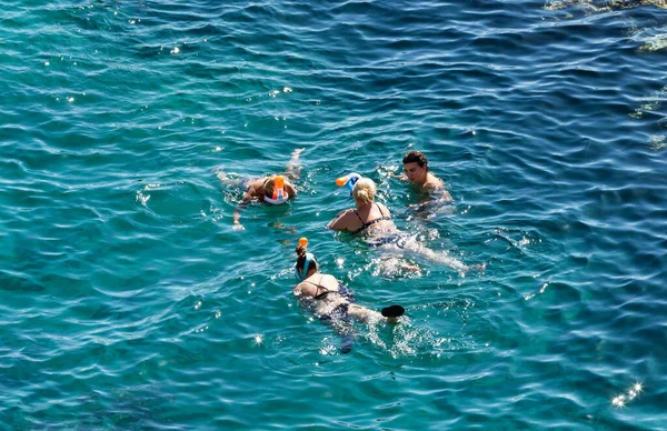 Sharm Sheikh Ägypten Februar 2020 Massive Sommerferien Meer Sonniger Tag — Stockfoto