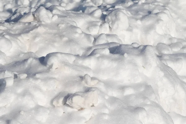 雪のカバーの雪のドリフト 雪の背景 雪のテクスチャ — ストック写真