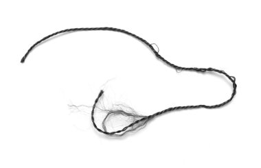 Beyaz arkaplanda siyah halat izole edildi.