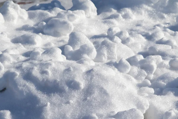 Snö Täcka Snödrift Snö Bakgrund Snö Konsistens — Stockfoto