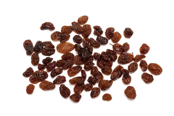 Dry Grapes Raisins White Background — Stock Photo, Image