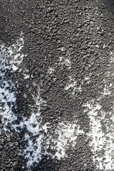 Background Old Asphalt Snow Winter Street Road Texture — Stock Photo, Image