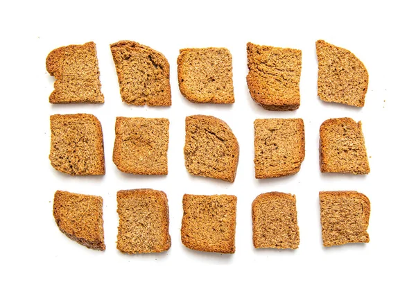 Žitné Sušenky Sušenky Izolované Bílém Pozadí — Stock fotografie