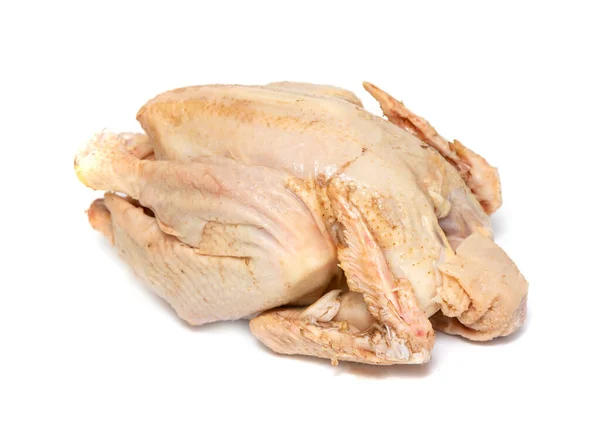 Carne Pollo Carcassa Pollo Sfondo Bianco — Foto Stock