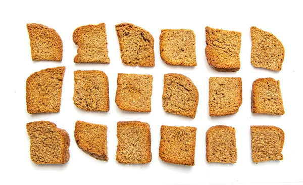 Cracker Segale Biscotti Isolati Fondo Bianco — Foto Stock