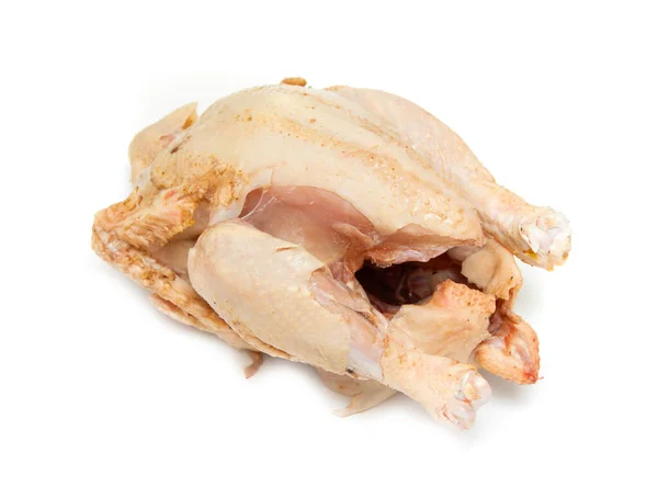 Chicken meat, chicken carcass on a white background.