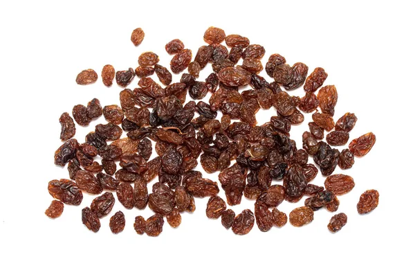 Dry Grapes Raisins White Background — Stock Photo, Image