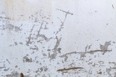 Beton beton duvar dokusu, beyaz, eski, çatlak duvarlı arka plan..