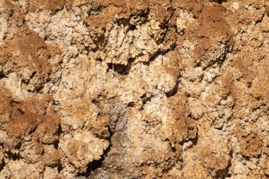 Çamur duvar doğa manzarası, taş doğa arka planı.