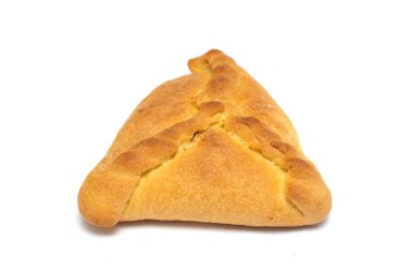 Beyaz arka planda izole edilmiş kızarmış turtalar..