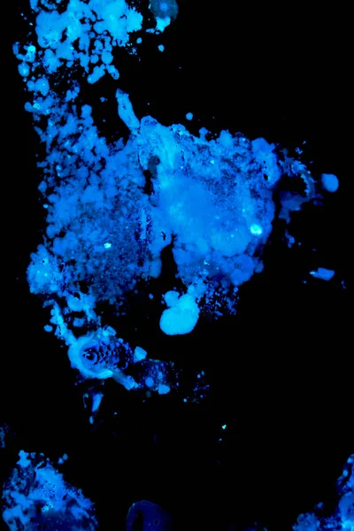 Blue Bright Spots Black Background — Stock Photo, Image