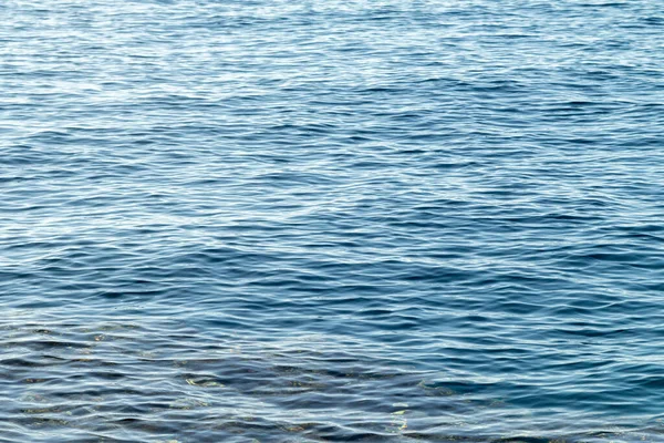 Sullo Sfondo Del Mare Classico Mare Blu Con Una Prospettiva — Foto Stock