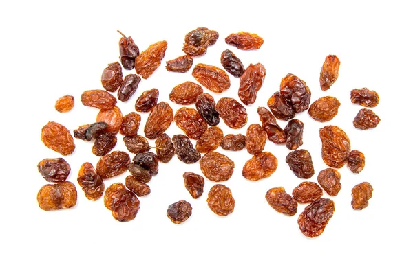 Dried Grapes Raisins Isolated White Background — Stock Photo, Image