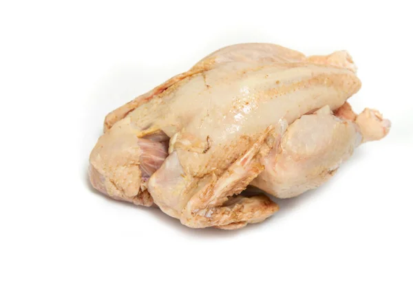 Viande Poulet Carcasse Poulet Sur Fond Blanc — Photo