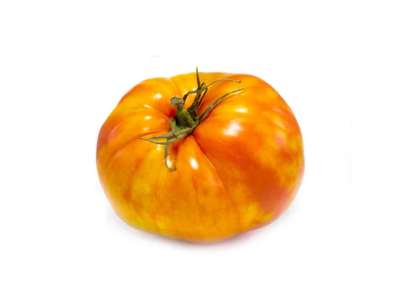 Tomaten Een Geel Rood Witte Achtergrond — Stockfoto