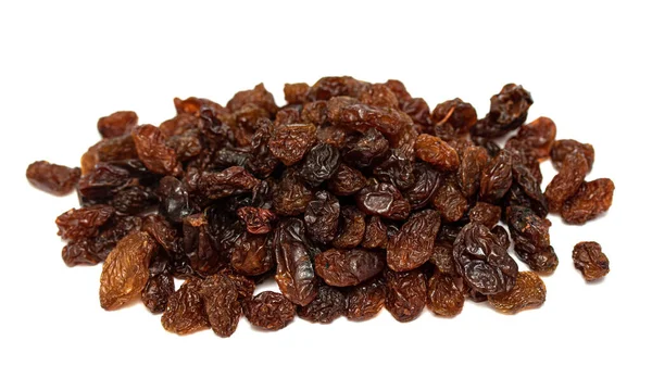 Dry Grapes Raisins White Background — Stock Photo, Image