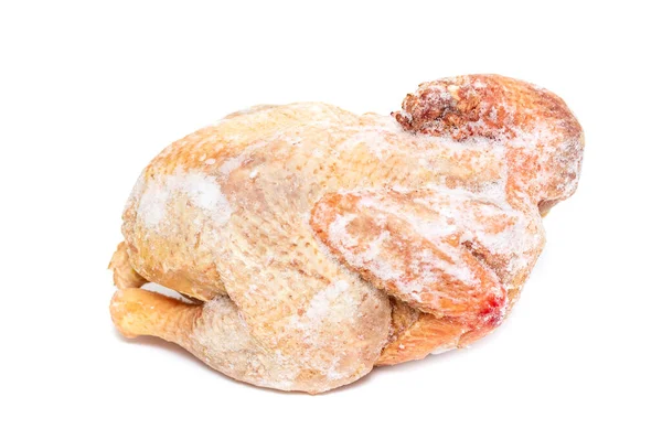 Frozen Chicken Carcass Turkey White Background — Stock Photo, Image