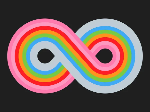 Logo arc-en-ciel Infinity — Image vectorielle