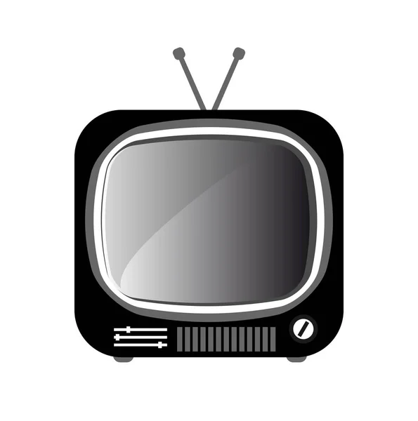Icono retro TV — Archivo Imágenes Vectoriales
