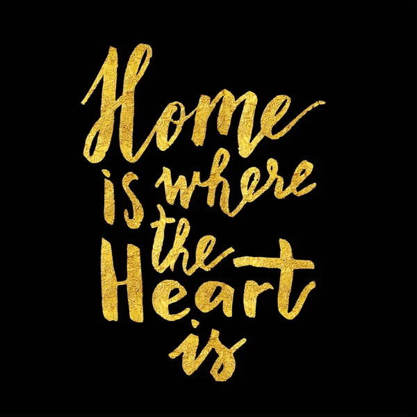 Kalbin olduğu yer evdir. — Stok Vektör