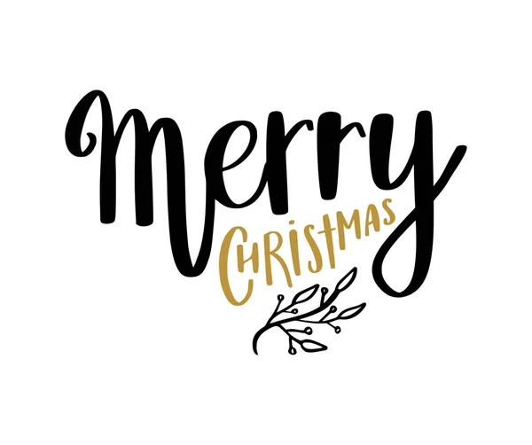 Merry christmas-kalligrafie — Stockvector