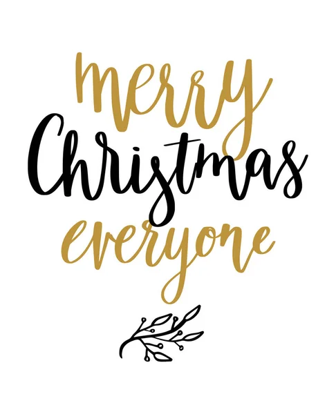 Joyeux noël calligraphie — Image vectorielle