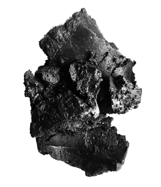 Piedra roca negra mineral — Foto de Stock