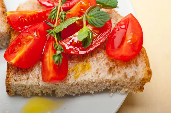 Bruschetta de tomate italiano — Foto de Stock