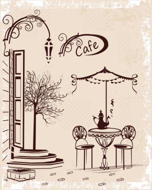 eski şehrin sokak kez dizi.