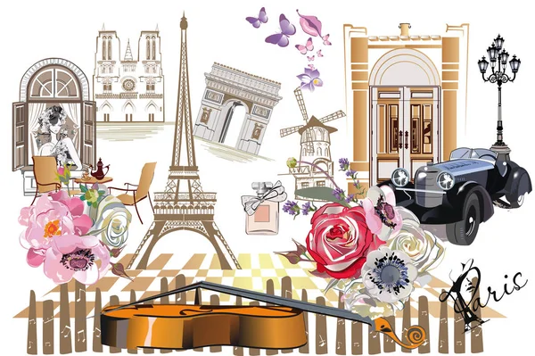 Torre Eiffel Ninasストックベクター ロイヤリティフリーtorre Eiffel Ninasイラスト ページ 2 Depositphotos