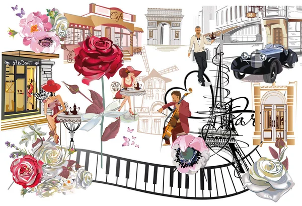 Torre Eiffel Ninasストックベクター ロイヤリティフリーtorre Eiffel Ninasイラスト ページ 2 Depositphotos