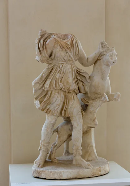 Staty av Artemis i Diocletianus bad (Thermae Diocletiani) i Rom. Italien — Stockfoto
