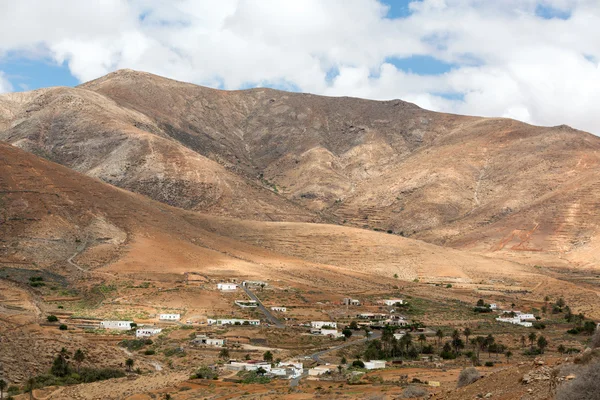 Vista di un paesaggio di Fuerteventura da Lookout Risco de las Penas, Isole Canarie , — Foto Stock