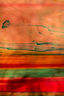 Akrilik renkler ve mürekkep su. arka plan.