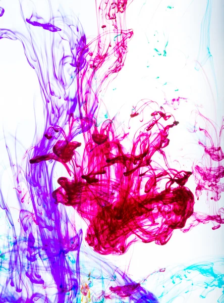 Acrylic colors and ink in water. Abstract background. — Stock Photo, Image