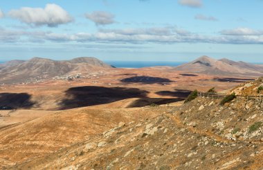 Yarın Velosa Pointview - muhteşem manzara adanın kuzey-Merkez bölgesinin benzersiz manzarası. Fuerteventura, Kanarya Adaları, İspanya