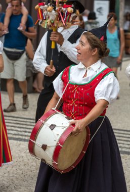 Madeira Madeira Funchal içinde şarap Festivali - tarihsel ve etnografik geçit töreni. Portekiz
