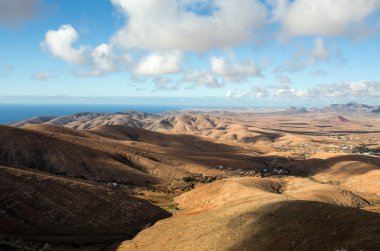 Yarın Velosa Pointview - muhteşem manzara adanın kuzey-Merkez bölgesinin benzersiz manzarası. Fuerteventura, Kanarya Adaları, İspanya