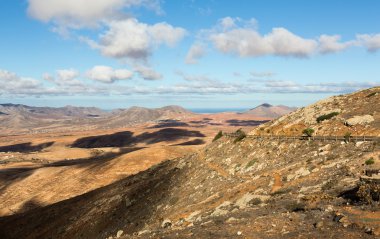 Yarın Velosa Pointview - muhteşem manzara adanın kuzey-Merkez bölgesinin benzersiz manzarası. Fuerteventura, Kanarya Adaları, İspanya