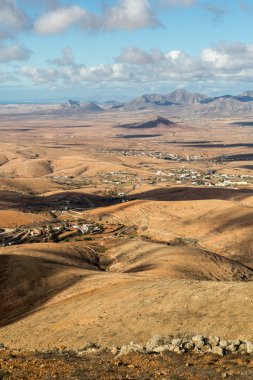 Yarın Velosa Pointview - muhteşem manzara adanın kuzey-Merkez bölgesinin benzersiz manzarası. Fuerteventura, Kanarya Adaları, İspanya