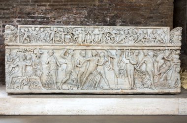 Antik Roma'da Diocletian hamamları lahite.