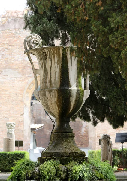 Os banhos de Diocleciano (Thermae Diocletiani) em Roma. Itália — Fotografia de Stock