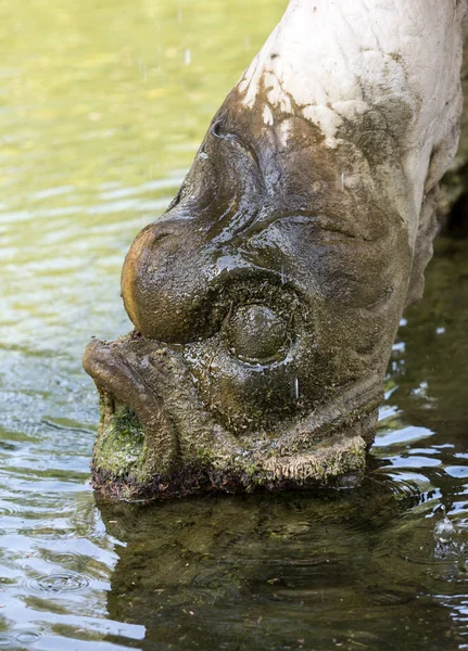 O antigo detalhe arquitetônico em banhos de Diocleciano (Thermae Diocletiani) em Roma. Itália — Fotografia de Stock