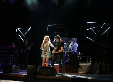 Candy Dulfer buz Krakov, Polonya sahnede canlı