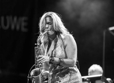  Candy Dulfer live on stage in ICE Cracow, Poland clipart